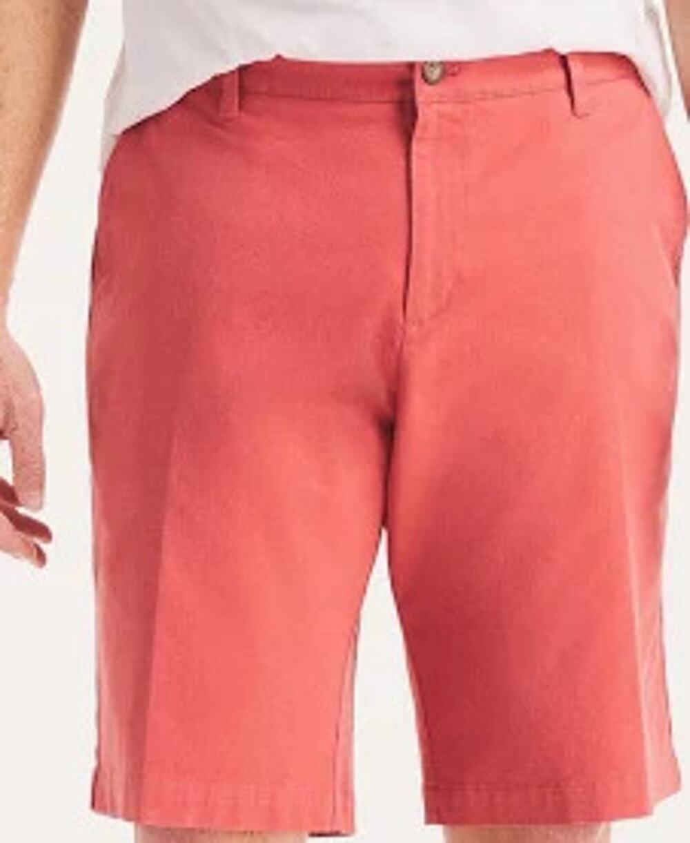 New NAUTICA Big & Tall Men's Stretch Deck Shorts Sugar Coral Sz: 44W